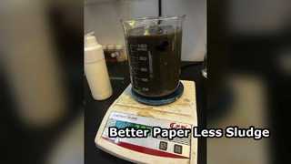 ตัวช่วยกักเก็บกระดาษปรับปรุงการแยกน้ำจากตะกอน